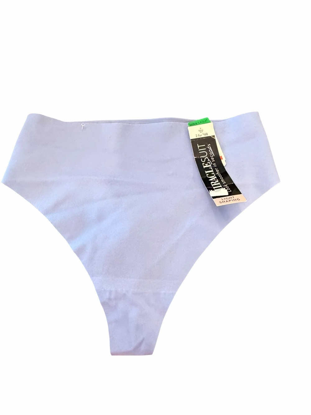 MIRACLESUIT Thong Panty Blue Light Shaping Control Waistline Large Tagless NEW
